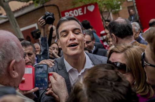 Die Partei des spanischen Ministerpräsidenten Pedro Sánchez hat die Wahl gewonnen. Foto: AP