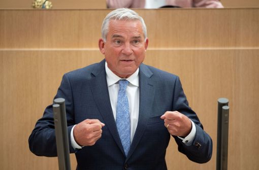 Innenminister Thomas Strobl will Gaffer von Krawallen künftig ebenfalls bestrafen. Foto: dpa/Marijan Murat
