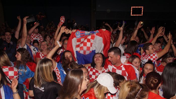 Kroaten feiern ausgelassen ihren Sieg