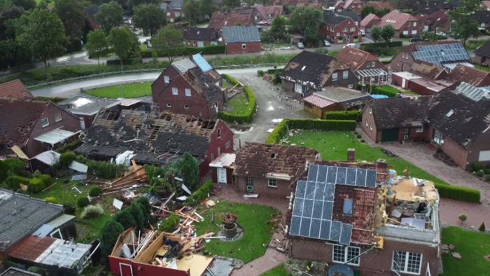 Nach Sturm massive Schäden an Häusern
