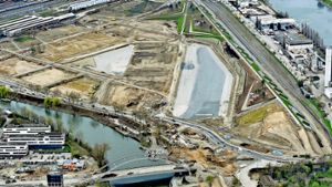 Heilbronn investiert  144 Millionen Euro, um aus alten Industrieflächen eine „Insel im Fluss“ zu machen. Foto: Buga GmbH