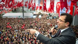 Ekrem Imamoglu in Istanbul Foto: AFP