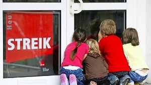 Viele Kindergärtenin in Stuttgart und in den Landkreisen Böblingen, Ludwigsburg und Rems-Murr werden am Donnerstag geschossen bleiben: Verdi ruft zum Streik auf.  Foto: dpa