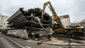 Die Rathausgarage in Stuttgart wird abgerissen. Foto: Lichtgut/Leif Piechowski