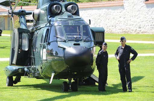 Auch beim Helikopter von Kanzlerin Merkel handelt es sich um einen Airbus „Super Puma“. Foto: dpa