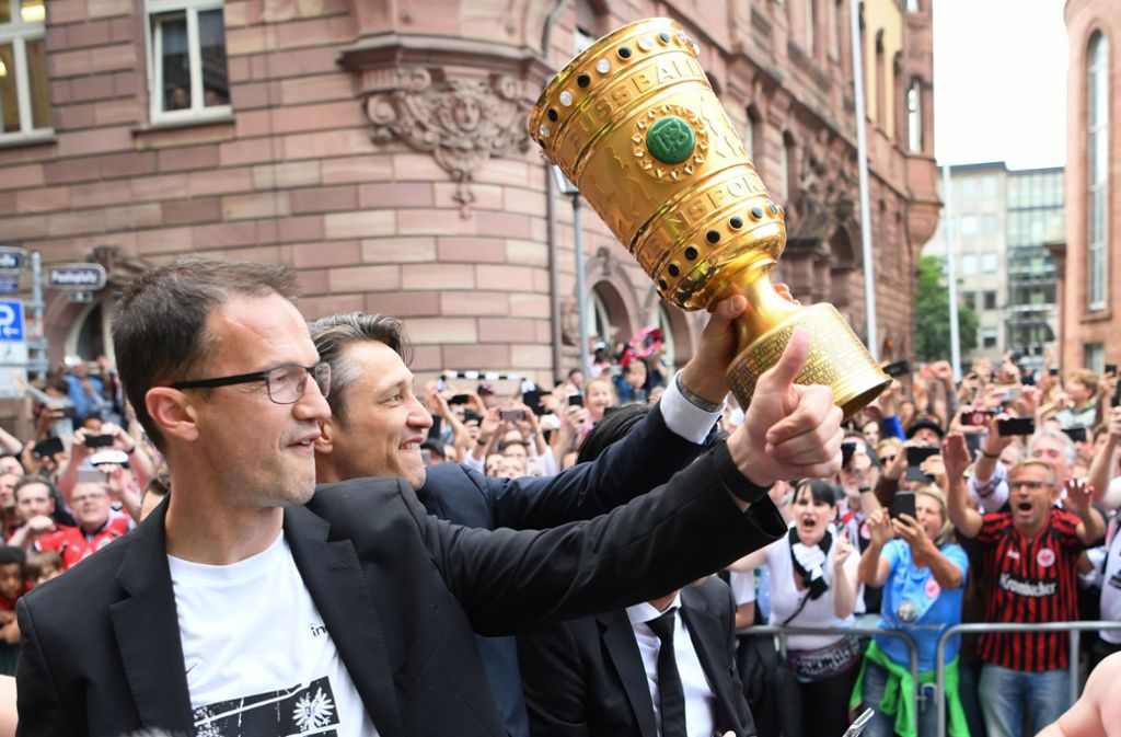 Fredi Bobic, der Macher der Eintracht: Der DFB-Pokal-Triumph 2018 gegen den FC Bayern ermöglichte der Eintracht die Reise durch Europa.