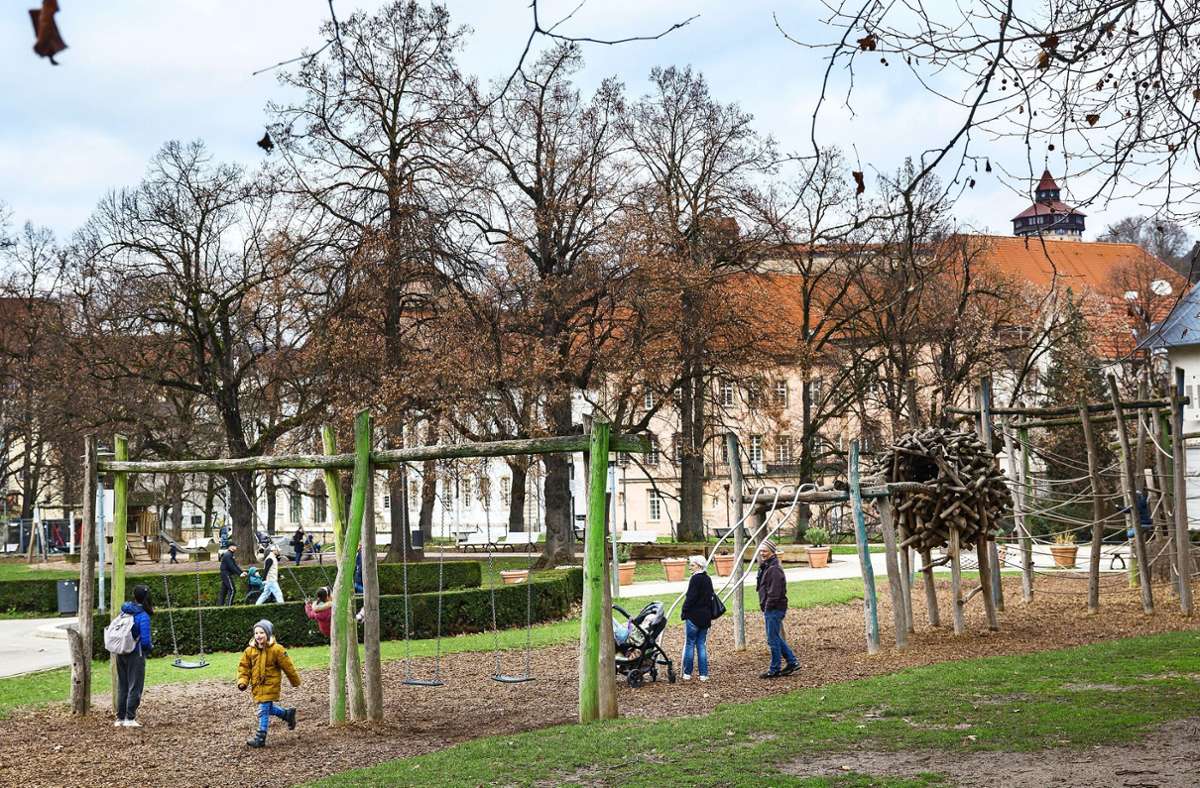 Der Spielplatz auf der Maille gehört zu den beliebtesten in Esslingen. Auch die Experten geben ihm gute Noten. Foto: Ines Rudel
