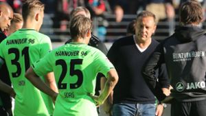 Hannover 96 im Tabellenkeller. Foto: dpa