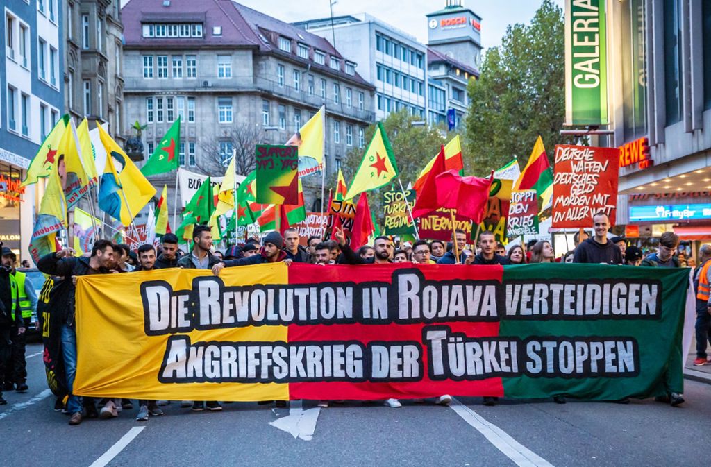 Kurden Demo Stuttgart