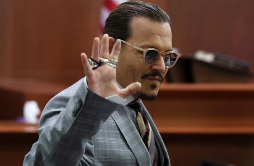 Johnny Depp im Gerichtssaal. Foto: AFP/MICHAEL REYNOLDS