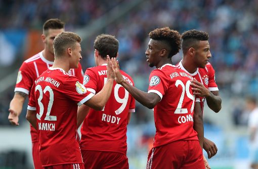 Meister FC Bayern siegte am Samstag in der ersten Runde beim Drittligisten Chemnitzer FC 5:0. Foto: Bongarts