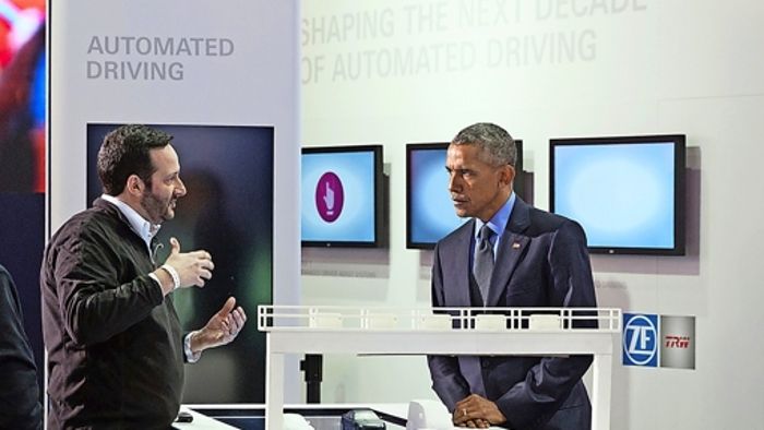 US-Präsident Obama besucht Autozulieferer ZF