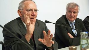 Schäuble hat eine andere Agenda als Seehofer