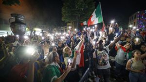 Jubel nach EM-Sieg in Fellbach: Italiener machen die Nacht zum Tag