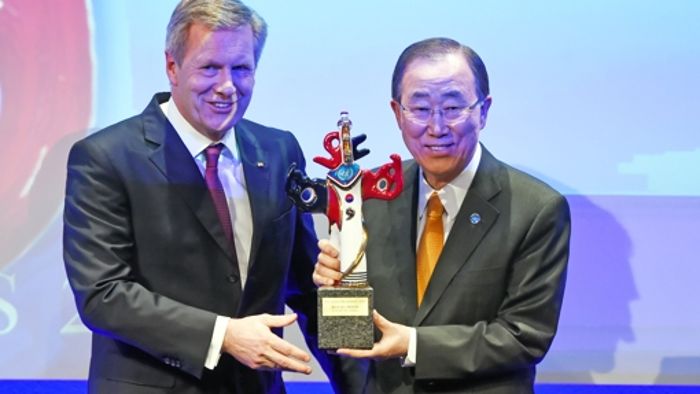 Ban Ki Moon mit Deutschem Medienpreis geehrt