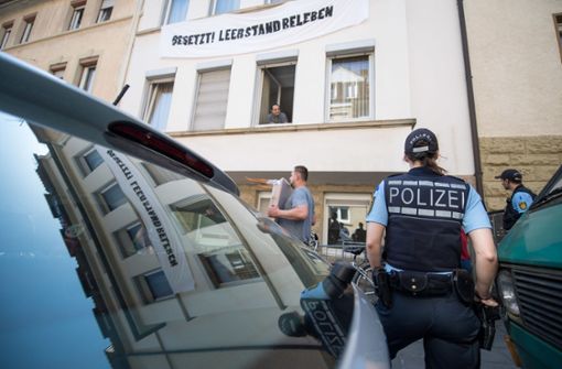 Polizeieinsatz in Stuttgart-Heslach Foto: dpa
