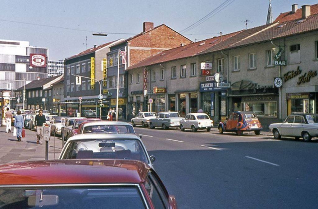Die Eberhardstraße im Jahr 1974.