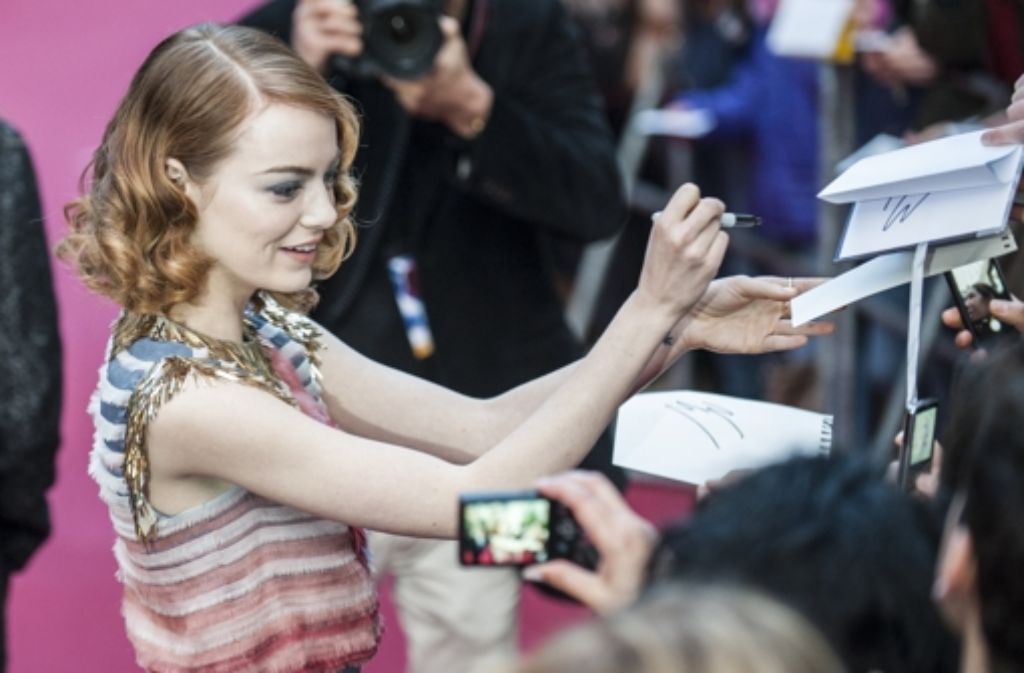 Emma Stone zeigt ihren neuen Film Birdman  des mexikanischen Regisseurs Alejandro González Iñárritu - ...