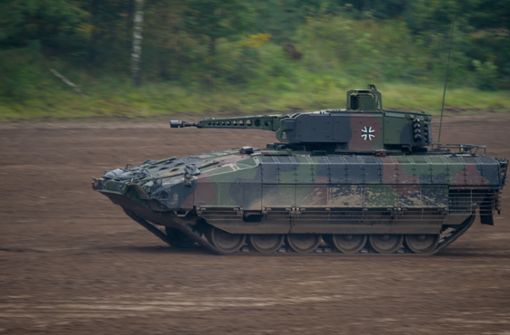 Im Training versagt: der Schützenpanzer Puma Foto: dpa/Philipp Schulze