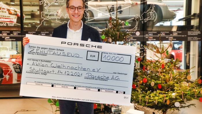 Porsche spendet 10 000 Euro