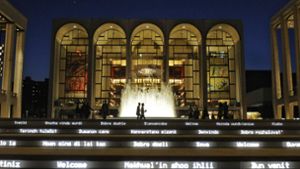 Die „Met“ ist eines der wichtigsten Opernhäuser der Welt Foto: AP/Henny Ray Abrams
