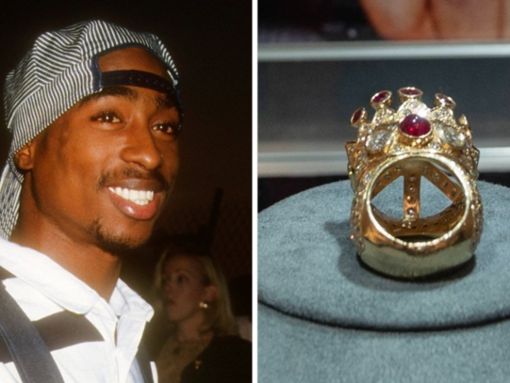 Der ikonische Kronenring von Tupac Shakur hat nun einen neuen Besitzer. Foto: imago/agefotostock / imago/Pacific Press Agency