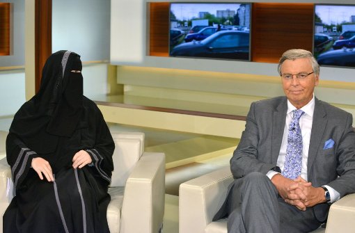 Die Schweizer Muslimin Nora Illi ist in der Sendung mit Niqab aufgetreten. Foto: dpa
