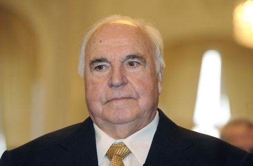 Helmut Kohl war 2009 zu Gast im Neuen Schloss in Stuttgart. Foto: dpa