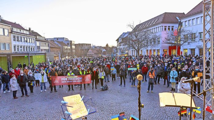 Rund 1000 Demonstranten in Sindelfingen