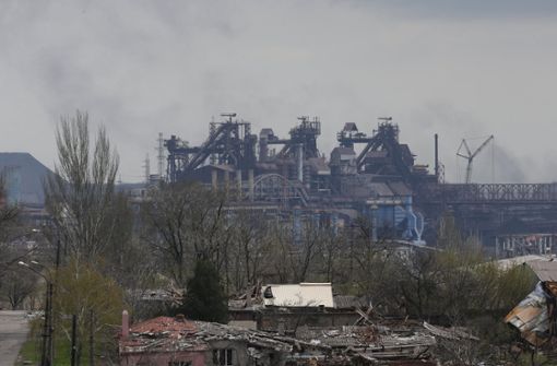 In dem Stahlwerk in Mariupol sollen sich Zivilisten und ukrainische Kämpfer verschanzt haben. (Archivbild) Foto: dpa/Victor