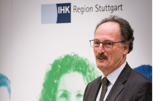 Andreas Richter ist seit 1998 Hauptgeschäftsführer der IHK Region Stuttgart. Am 20. April soll sein Nachfolger gewählt werden. Foto: Lichtgut/Achim Zweygarth