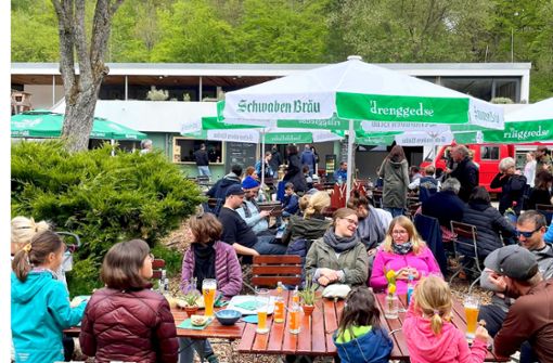 Der Waldgasthof Schmellbachtal hat seinen Biergarten eröffnet. Foto:  