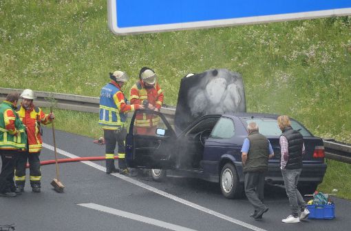 Die Leonberger Feuerwehr hat den Motorbrand gelöscht. Foto: SDMG