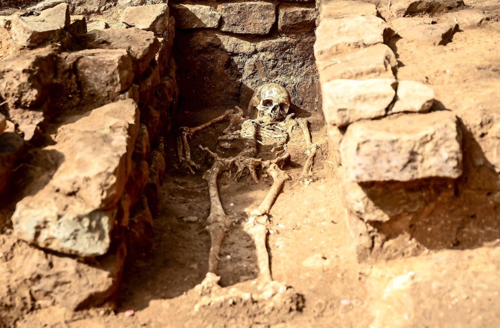 In den Gräbern wurden Skelette von Männern, Frauen und Kindern gefunden. Foto: Lichtgut/Julian Rettig