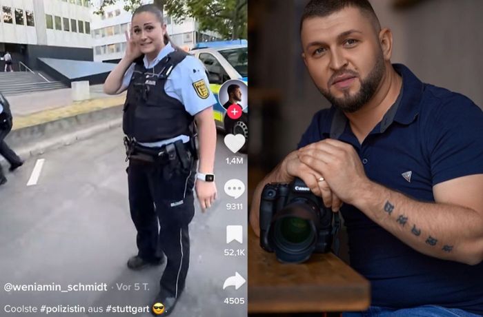 Video von Stuttgarter Polizistin: So kam der Fotograf Weniamin Schmidt zu seinem Tiktok-Hit