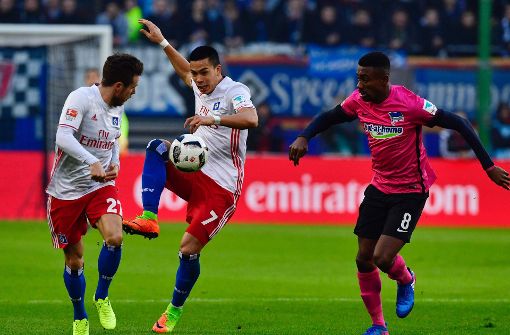 Eintracht Frankfurt und der Hamburger SV trennten sich 0:0. Foto: AFP