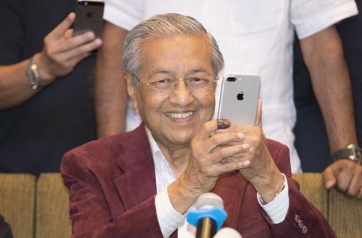 Mahathir Mohamad hielt bereits mehr als 20 Jahre die Macht in Malaysia inne. Nun könnte er erneut Regierungschef werden. Foto: AP
