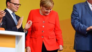 Angela Merkel ist in Heidelberg mit Tomaten beworfen worden. Foto: dpa