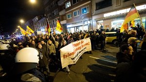In Karlsruhe wurden Pegida-Demonstranten angegriffen (Symbolbild). Foto: dpa