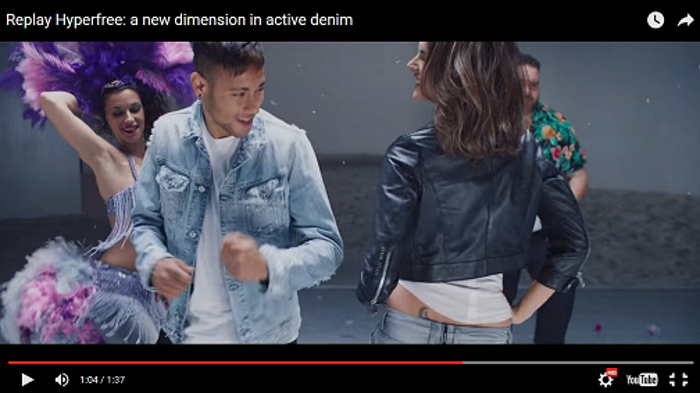 Ambrosio und Neymar tanzen in Jeans