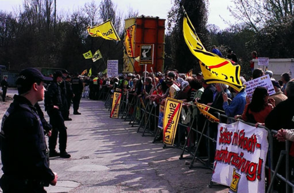 Der Anstich für den Tunnel Bad Cannstatt wird am Freitag vom Protest der Stuttgart-21-Gegner begleitet.