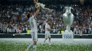 Real Madrid feiert mit Kind und Kegel