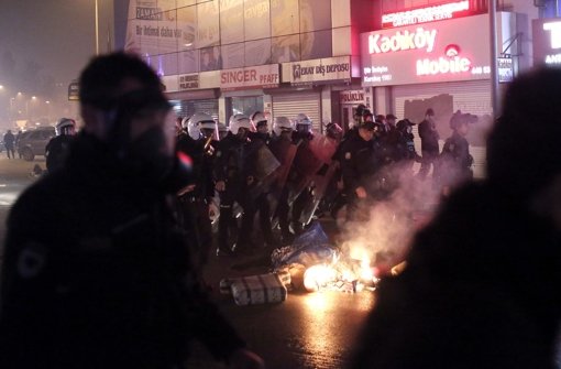 In Istanbul protestieren die Menschen gegen die Regierung Erdogans. Foto: dpa