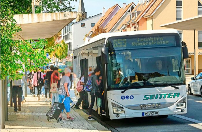 Chaos zwischen Gebersheim und Leonberg: Schüler an der Haltestelle: Kommt der Bus?