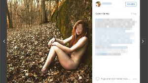 Voll im Trend bei Instagram: nackt in der Natur. Foto: Screenshot Instagram