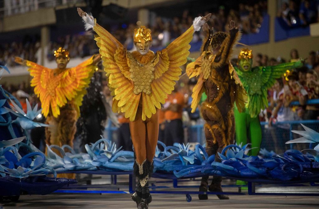 Bei der ersten Paradenacht traten gleich mehrere Sambaschulen aus Rio im Sambadrome auf.