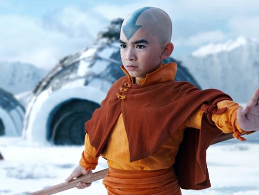Nicht nur Hauptdarsteller Gordon Cormier sieht in Avatar - Der Herr der Elemente aus wie seine berühmte Zeichentrick-Vorlage. Foto: Robert Falconer/Netflix