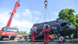 Mahnmal für die Klimakrise: Das Kupferknäuel vom Stuttgarter Eckensee ist weg