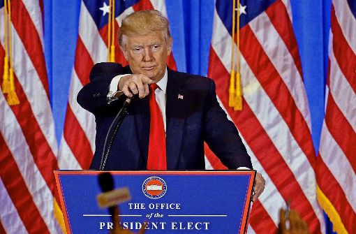Donald Trump zeigt sich gerne selbstbewusst. Foto: AP
