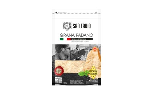 Der Hartkäse „San Fabio Grana Padano“ des Discounters Penny könnte Holzsplitter enthalten. Foto: Penny